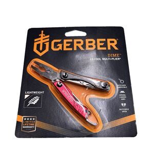 NEW Gerber Dime Lightweight Multi-Tool 12-Tool-Multiplier Stainless Steel